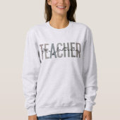 Light Mannen Retro Teacher Appreciation Aangepaste Trui (Voorkant)