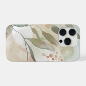 Light Neutral Abstract Botanical with Soft Sage  (Verso Horizontal)