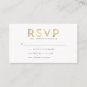 Light Oakwood Modern RSVP Enclosure Kaart (Voorkant)