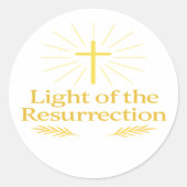 Light of Christ Sticker for Candle Gifts | Easter (Voorkant)