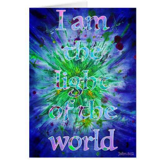 Light of the world Christian Bible Verse Art (Devant)