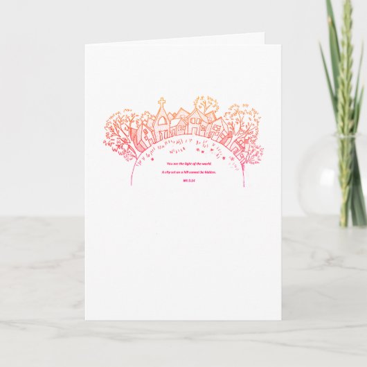 Light on a Hilltop Kaart (Voorkant)