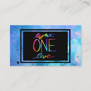 Light One Love Galaxy Blue Spirituele Business Car Visitekaartje
