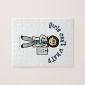 Light Optometrist Girl Legpuzzel (Horizontaal)