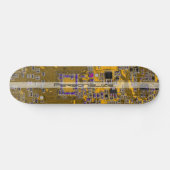 Light Orange PCB Circuit Board Design for IT Pros Skateboard (Horizontaal)