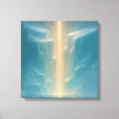 Light Over the Glacier Canvas Afdruk (Voorkant)