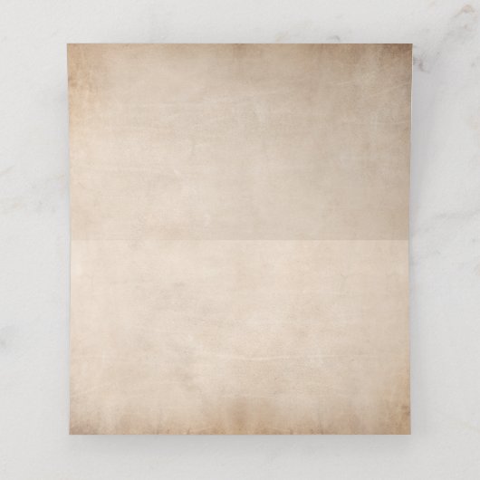Light Paars and Gold Roos Parchment Folched Table (Binnenkant ongevouwen)