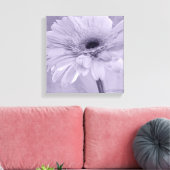 Light Paarse Gerber Daisy Canvas Afdruk (Insitu (Woonkamer))