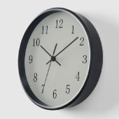 Light Pastel Grey Round (Medium) Wall Clock (Hoek)