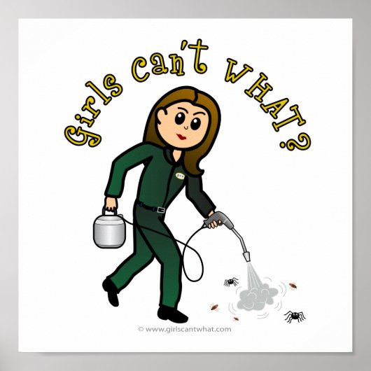 Light Pest Control Girl Poster (Voorkant)