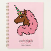 Light Pink Afro Unicorn (Devant)