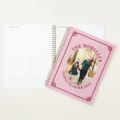 Light Pink & Crimson Oval Photo Family (Devant avec enveloppe)