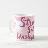 Light Pink Feminine Mug Koffiemok (Voorkant links)