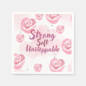 Light Pink Feminine Napkin Servet (Voorkant)