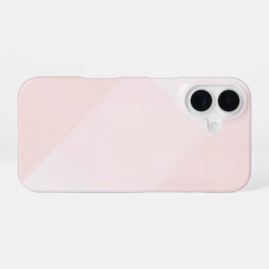 Light Pink Geometric Minimal iPhone Case iPhone 16 Hoesje (Achterkant horizontaal)