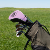 Light Pink Leather Company Logo Business Club Golfheadcover (Insitu)