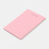 Light Pink Professional Unique Classic Handwriting Post-it® Notes (Schuin)