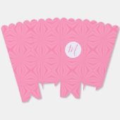 Light Pink Squiggly Squares Personalized Popcorn Bedankdoosjes (Ongevouwen)