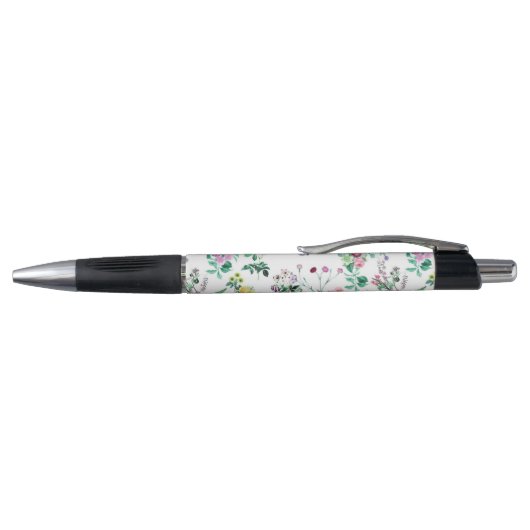 Light Pretty Summer Floral Personalised Pen (Bovenkant)