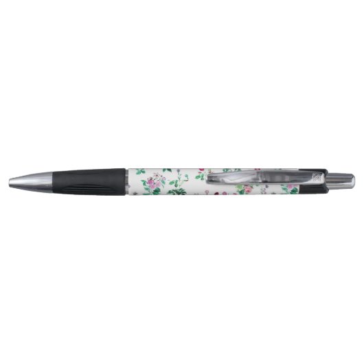 Light Pretty Summer Floral Personalised Pen (Achterkant)