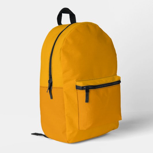 Light Pumpkin Backpack Bedrukte Rugzak (Achterkant Hoek Links)