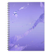 Light Purple with Metallic Accents Notebook Notitieboek (Voorkant)