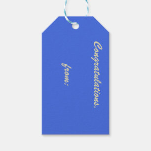 Light Royal Blue 10-pack van Gift-Labels Cadeaulabel
