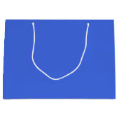 Light Royal Blue Gift Bag - Groot, glanzend Groot Cadeauzakje (Voorkant)
