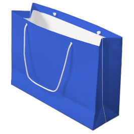 Light Royal Blue Gift Bag - Groot, glanzend Groot Cadeauzakje