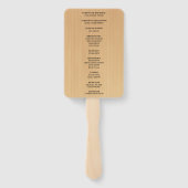 Light Rustic Blue Floral Mason Jars Wedding Handwaaier (Achterkant)