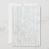 Light Rustic Sunflower Wedding Invitation Kaart (Achterkant)