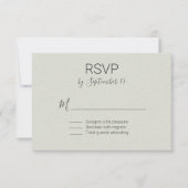 Light Sage Wedding RSVP (Voorkant)