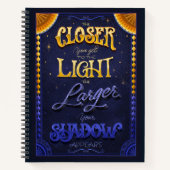 Light & Shadow Inspirational Spiral Notebook  Notitieboek (Voorkant)