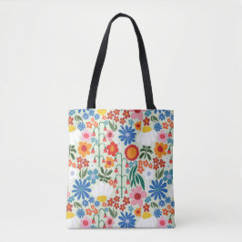 Light Sky 60s Retro SummerTote Bag Draagtas