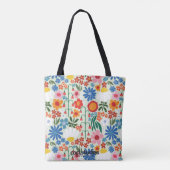 Light Sky 60s Retro SummerTote Bag Draagtas (Achterkant)