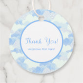Light Sky Blue Clouds Party Favor Bedankjes Labels (Achterkant)
