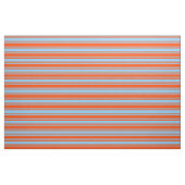 Light Sky Blue en Red Lines Patroon Stof (Fat Quarter)