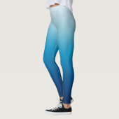 Light Sky voor Deep Blue Zee Ombre Leggings (Links)