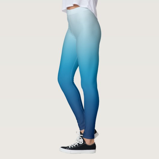Light Sky voor Deep Blue Zee Ombre Leggings (Links)