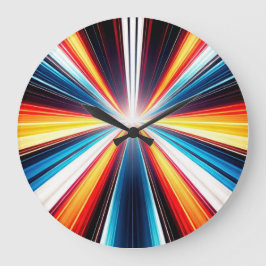 Light Speed Stripes Art Grote Klok