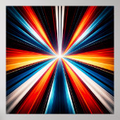 Light Speed Stripes Art Poster (Voorkant)