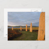 Light Stone Sunset Briefkaart (Voorkant / Achterkant)