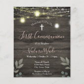 Light String Rustic First Community Budget Flyer (Voorkant)