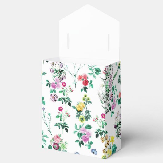 Light  Summer Floral Pattern Bedankdoosjes (Geopend)