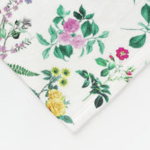 Light Summer Floral Pattern Fleece Deken (Hoek)