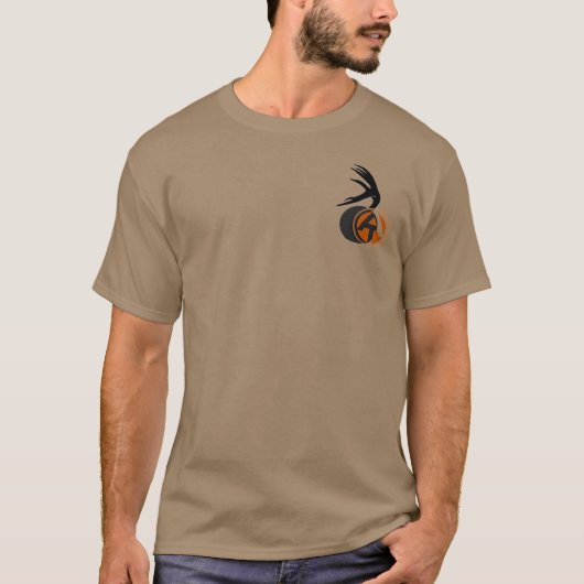 Light Tan "About Tine" logo T-shirt (Voorkant)