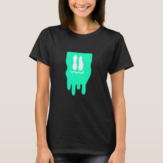 Light Teal Aqua Melty Block Face Light Teal Aqua G T-shirt