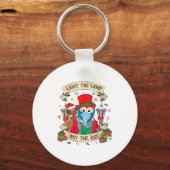 Light The Lamp Not The Rat Funny Christmas Matchin Sleutelhanger (Voorkant)
