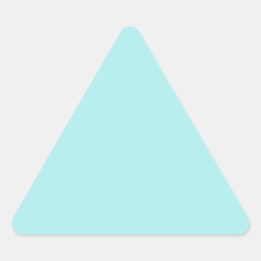 Light Turquoise Driehoek Sticker (Voorkant)