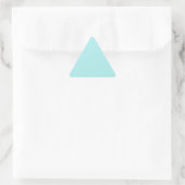 Light Turquoise Driehoek Sticker (Tas)